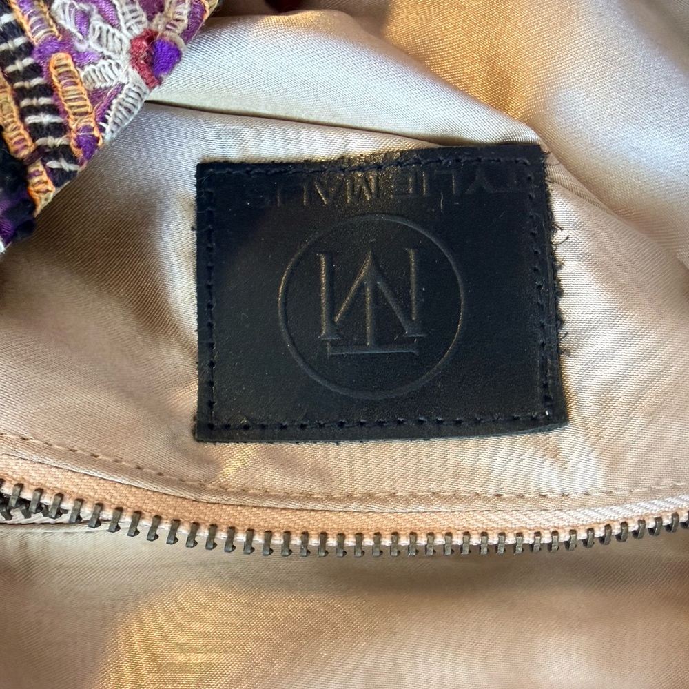 Boho Vintage Embroidered Multicolor Envelope Clutch - Picture 3 of 4